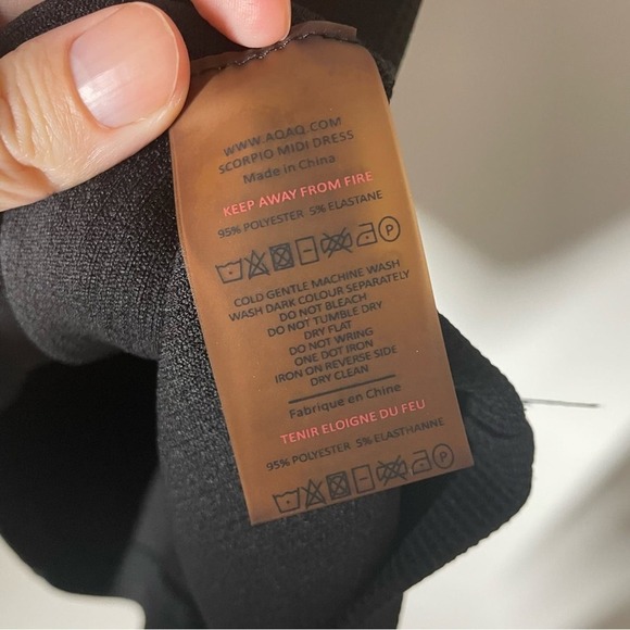 AQ/AQ Black Scorpio Bodycon Mesh Mini Dress Size 4 - Picture 6 of 10